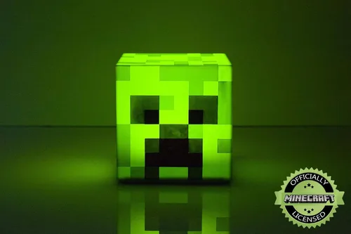 Vista 3 de Minecraft Creeper - Lámpara LED para el estado de ánimo, iluminación de estado de ánimo, funciona con pilas, lámpara de estado de ánimo