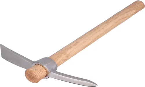 Vista 8 de Cultivador de mano de azada de pico, cultivador de azada de jardinería, herramienta de jardín de doble propósito, bonsái, talador de mano de acero