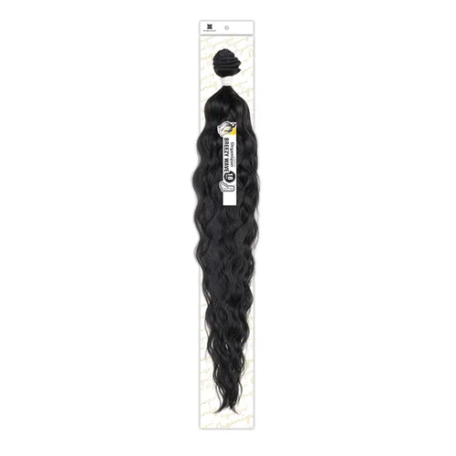 Vista 3 de Organique Mastermix Shake-N-Go - Extensión de cabello sintético de 18 pulgadas (color: 1 negro azabache)