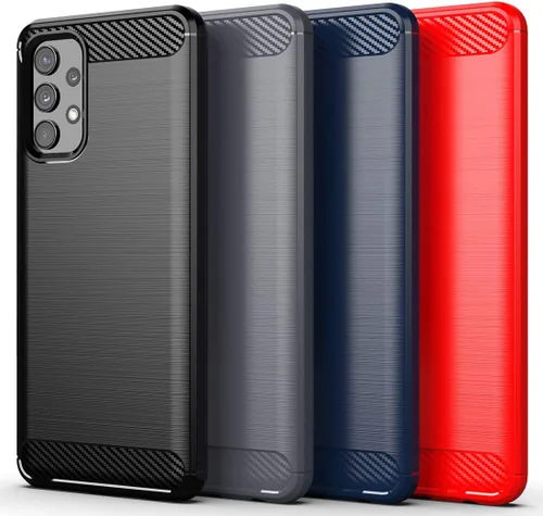 Vista 6 de Osophter Funda para Galaxy A32 4G, Samsung A32 4G con protector de pantalla, absorción de golpes, flexible de goma de poliuretano termoplástico
