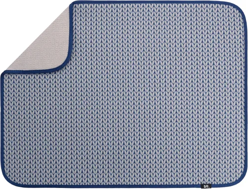 Vista 28 de S&T INC. Tapete de microfibra para secado de platos, reversible y absorbente para cocina, de 16 x 18 pulgadas, color negro