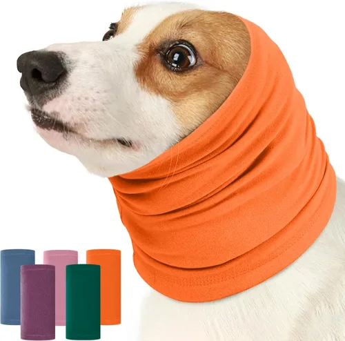Vista 17 de Nanaki Sudadera con capucha calmante para perros, fundas silenciosas para la cabeza, cubiertas para las orejas, capucha para baño de ruido