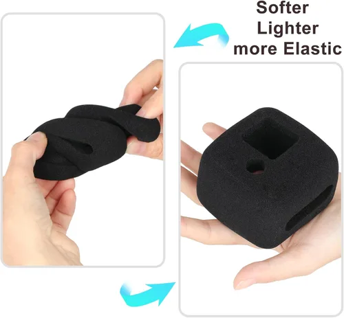 Vista 3 de HSU Windslayer - Funda y protector de pantalla de lente para GoPro Hero 11 Black Mini, funda Windslayer (paquete de 2) + protector de pantalla