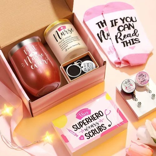 Vista 4 de MAYICIVO Regalos de Enfermera para Mujeres, Regalos de Navidad para Enfermeras Escolares, Regalo de Apreciación de Enfermeras RN, Regalo