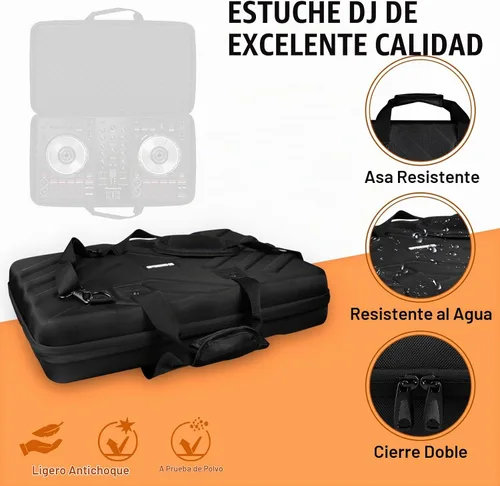 Vista 2 de Funda para DJ - 22.8 x 14.6 x 3.5 pulgadas - Compatible con controlador de DJ Pioneer DDJ-SR/SR2/REV1/Denon MC4000/Numark NVII/Mixtrack