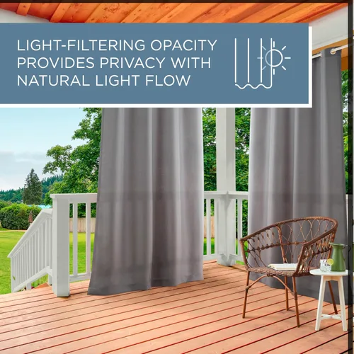 Vista 20 de TOWN & COUNTRY BASICS Cabana Cortinas Sólidas de Peso Pesado para Interiores y Exteriores, Opacidad de Filtrado de Luz con Parte Superior de Ojales