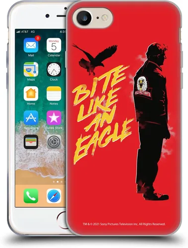 Vista 19 de Head Case Designs Funda de gel suave con licencia oficial de Cobra Kai Eagle Fang Logo Key Art compatible con Apple iPhone 7 Plus/iPhone 8 Plus