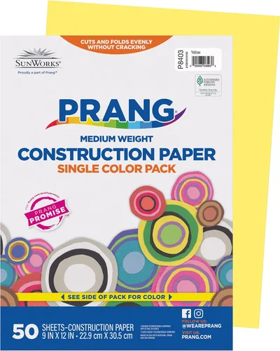 Vista 19 de Prang (Formerly SunWorks) Papel de construcción, naranja, 9 x 12 pulgadas, 50 hojas, (paquete de 2)