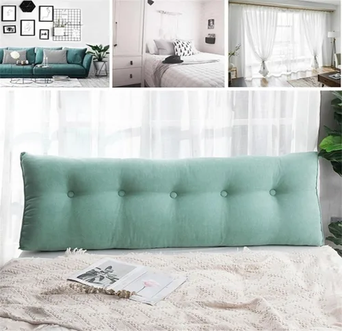 Vista 3 de Almohada de lectura triangular para cama o sofá, almohada grande para cabecero, cojín de cojín de almohada grande para sofá cama, respaldo