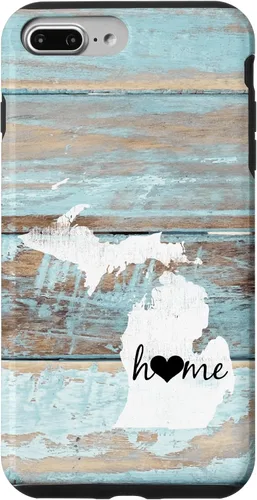 Vista 12 de Michigan Rustic Home Pride US State Distressed Look Case for iPhone 17