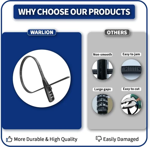 Vista 9 de WARLION Cerradura de Brida con Cremallera - Cerradura de Cable Ajustable de 3 Dígitos, para Portabicicletas, Casco de Motocicleta, Patineta, Esquís
