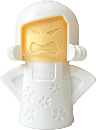 Vista 10 de Limpiador de microondas Angry Mom, limpiador a vapor de microondas Mad Mama, solo tienes que añadir vinagre y agua, limpia fácilmente la suciedad