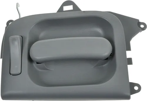 Vista 118 de TRQ Manija de puerta interior delantera izquierda cromada y negra para el lado del conductor compatible con Ford F-150 2012-2014