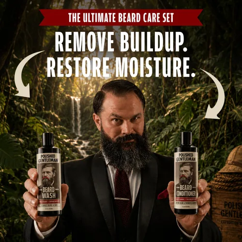 Vista 5 de Polished Gentleman - Juego de champú y acondicionador para barba
