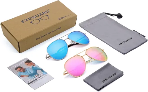Vista 6 de EYEGUARD Paquete de 2 lentes de sol bifocales de lectura para mujeres y hombres, protección UV400, lectores de sol clásicos de aviador 1.0