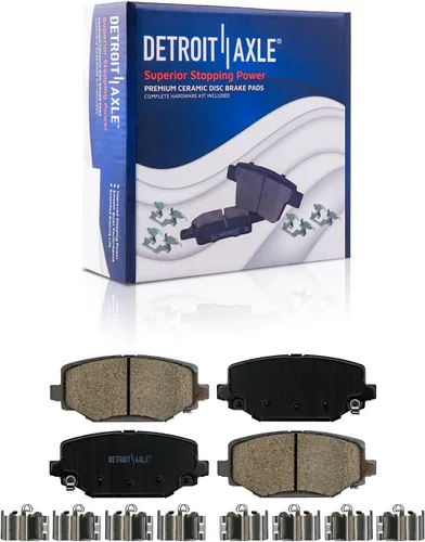 Vista 10 de Detroit Axle - Kit de freno trasero para Ford Explorer 2020-2025 2024-2025 Rotores de freno de disco Mustang Pastillas de freno de cerámica