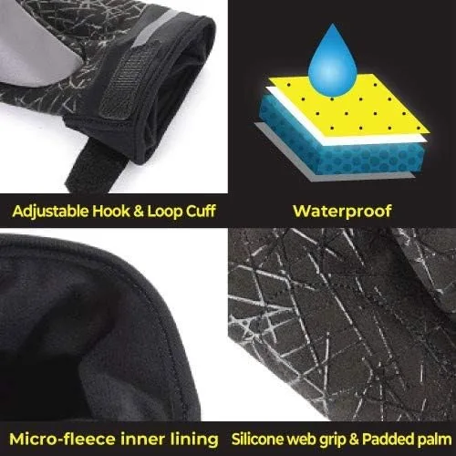 Vista 9 de Guantes de ciclismo impermeables reflectantes