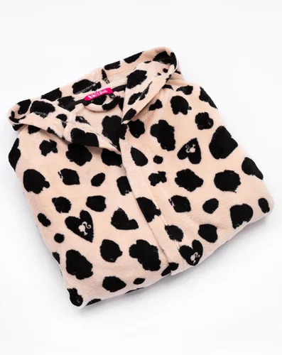 Vista 3 de Barbie Bata de pijama con estampado de leopardo para niñas y niños