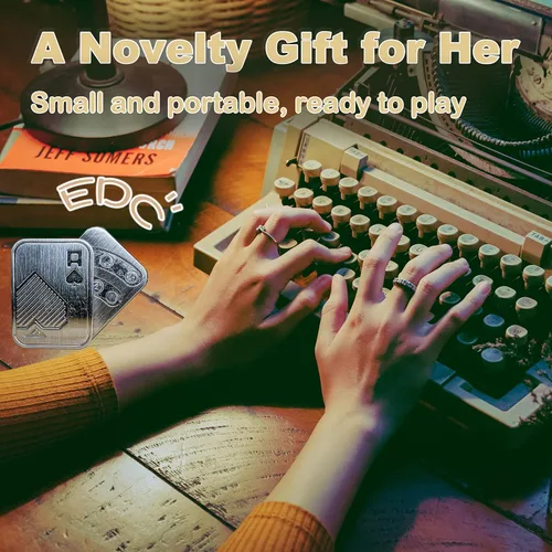 Vista 4 de Deslizador de metal de descompresión, gira manualmente juguetes de descompresión de oficina para adultos para aliviar la presión, juguetes de mesa