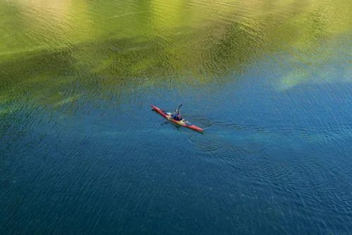 Vista 6 de Wilderness Systems Tempest 170 Sit Inside Touring Kayak Azul brisa