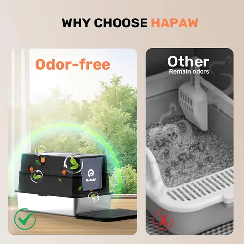 Vista 4 de Caja de arena de acero inoxidable con tapa, caja de arena metálica cerrada anti-fugas, bandeja de arena para gatos extra grande con tapa abatible