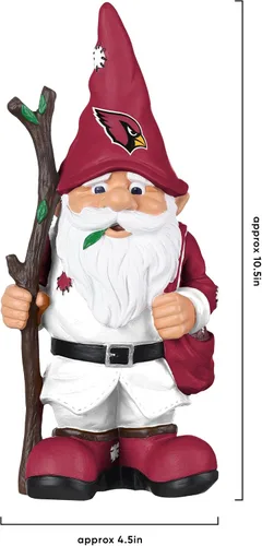 Vista 4 de FOCO NFL Team Logo Holding Stick Garden Statue Outdoor Gnome 2-Varios