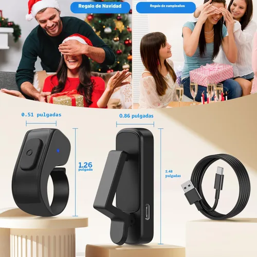 Vista 9 de Anillo girador de páginas para Kindle, control remoto para iPhone, iPad, tabletas Android, lectores electrónicos, girador de páginas para Kindle