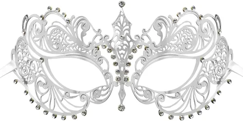 Vista 11 de Coddsmz Máscara de metal cortada con láser para mujer, máscara veneciana de Mardi Gras, máscara de Halloween 1-oro rosa