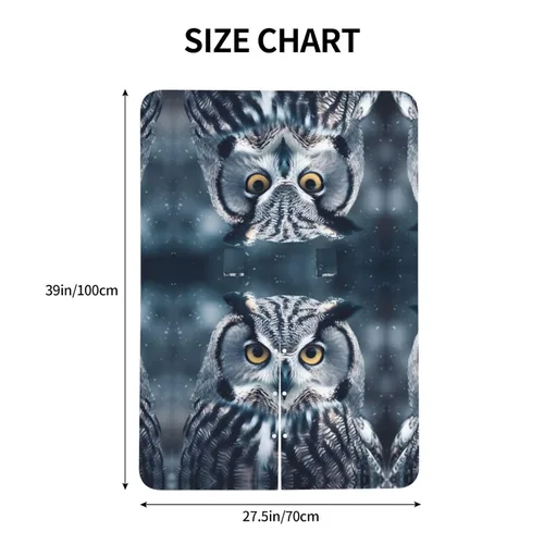 Vista 5 de Baby Car Seat Canopy Cover for Mom, Soft Breathable Nursing Breastfeeding Covers Multi Use Stroller Sun Shade Newborn Shower Gift，Grey and White Owl