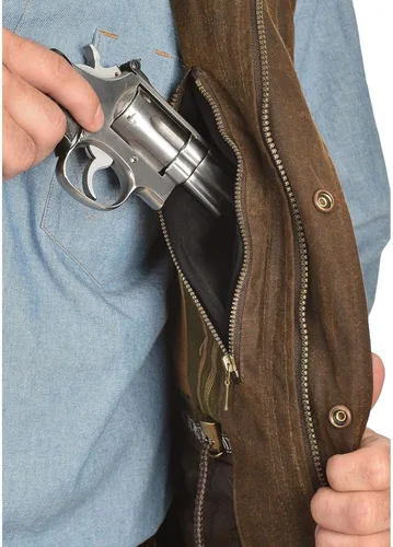 Vista 2 de Outback Trading Company 2049 Deer Hunter - Chaleco impermeable transpirable de algodón de piel de aceite, color bronce