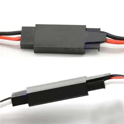 Vista 2 de Extensión servo de 3 pines, cable de extensión servo macho-hembra JR, utilizado para aviones RC Quadcopter (5 tamaños) 3.9 in/3.94In 5 piezas..
