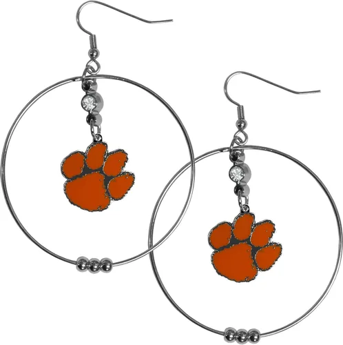 Vista 14 de Siskiyou Sports Pendientes de aro NCAA, 2 pulgadas