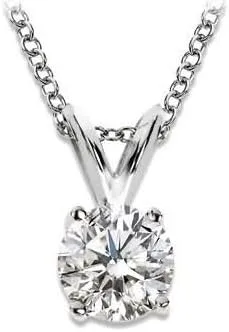 Pedante de cesta de diamantes de 38-12 quilates Oro blanco de 14 quilates Colección Value de Houston Diamond District
