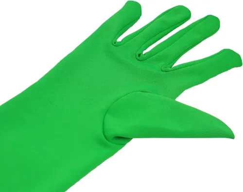 Vista 4 de Guantes de elastano de 15 pulgadas para hombre y mujer, con longitud al codo, elásticos, para disfraz de cosplay