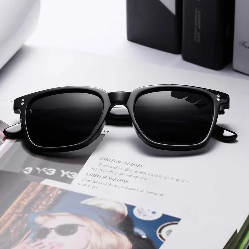Vista 29 de Carfia Chic - Lentes de sol polarizados para mujer, protección UV400, marco de acetato pulido a mano