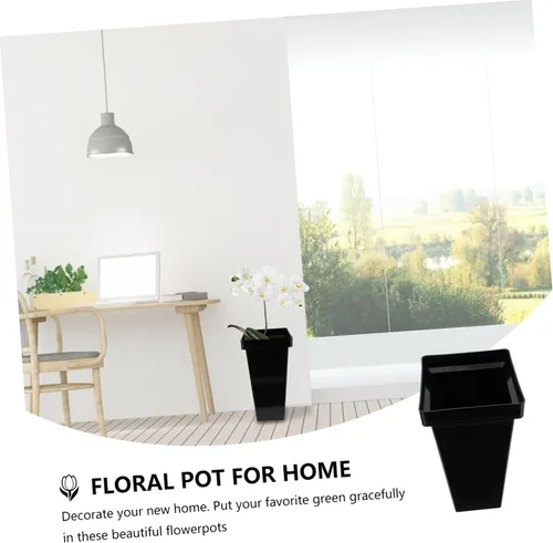 Vista 7 de Macetas decorativas de jardinería cubos de forma cuadrada para arreglos florales