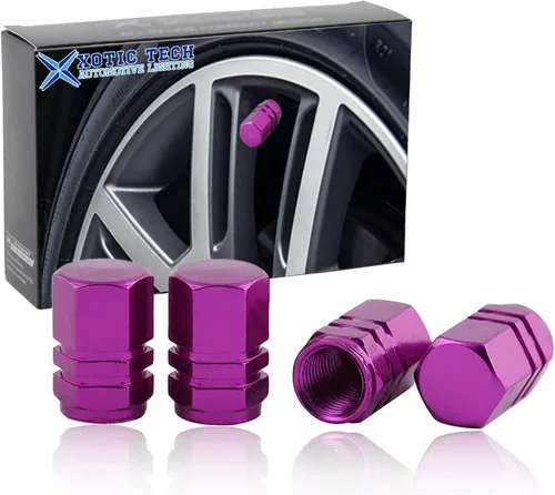 Vista 37 de x xotic tech Juego de 4 tapas de tapa de válvula de neumático con bandera estadounidense, aleación de aluminio anodizado, resistente a la corrosión