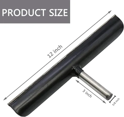 Vista 2 de Descanso de herramientas de torno de acero inoxidable de 12 pulgadas para carpintería Torno de torneado de madera, poste de 5/8 pulgadas de diámetro