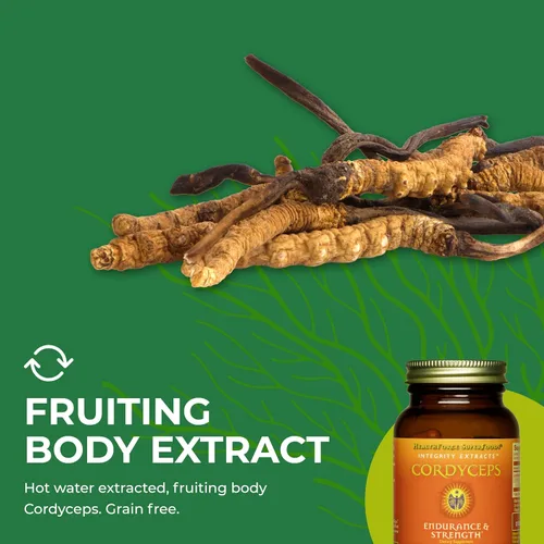 Vista 6 de HEALTHFORCE SUPERFOODS Integrity Extracts Cordyceps - Cápsulas - 90 Cápsulas Veganas