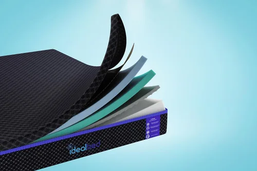 Vista 8 de iDealBed G4 Nova Colchón de espuma viscoelástica de lujo + sistema de sueño ajustable personalizado 5i, comodidad, refrigeración y apoyo