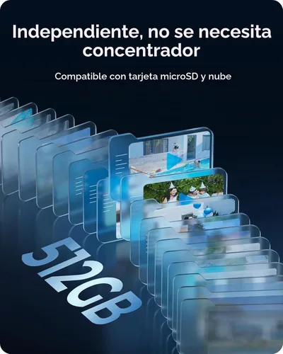 Vista 8 de REOLINK Cámara de seguridad 4K inalámbrica al aire libre vista de 125°
