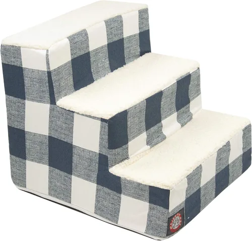 Vista 72 de Majestic Pet - Escaleras portátiles para mascotas suave escalón de espuma de sherpa escalones para perros y gatos rampa para cachorros