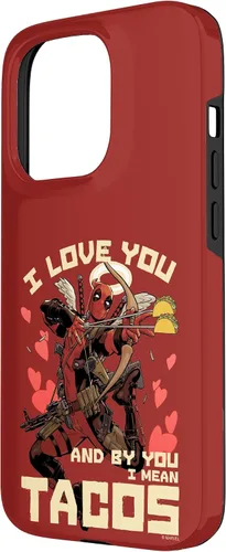 Vista 29 de Marvel Deadpool I Love You and by You I Mean Tacos - Carcasa para iPhone 17