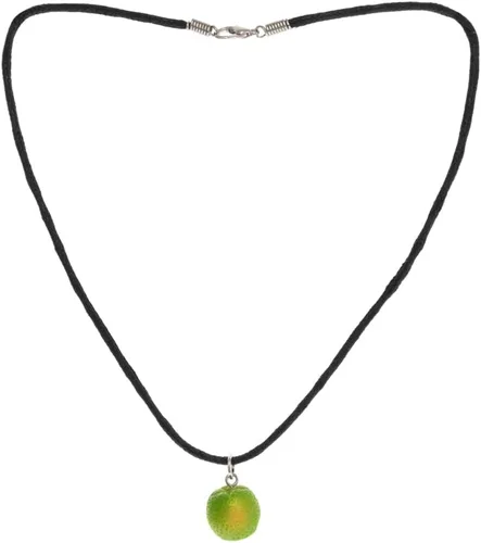 Vista 5 de Lime Fruit Necklace for Woman, Mom. Orange Fruit Green Designer Jewelry. Cute Vegetarian Inspired Pendant. Real Juicy Orange Charm. Vegan