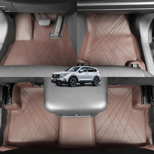 Vista 11 de EKR Alfombras personalizadas para Honda CRV 2012-2016, alfombrilla de lujo para el suelo del automóvil de la fila delantera y segunda fila
