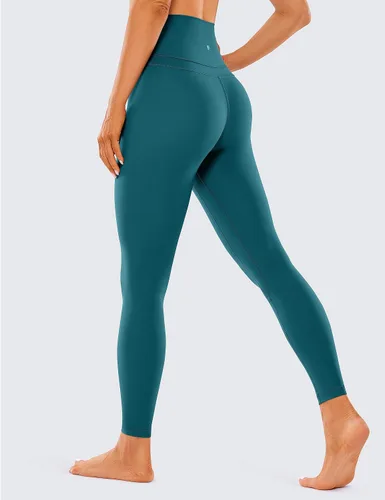 Vista 2 de CRZ YOGA - Leggings de yoga con longitud de 78 para mujer, sensación de desnudez, pantalones ajustados con cintura alta, entrepierna de 25 pulgadas