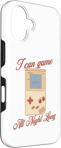 Vista 3 de I Can Game All Night Long Retro Handheld Gamer Case for iPhone 16