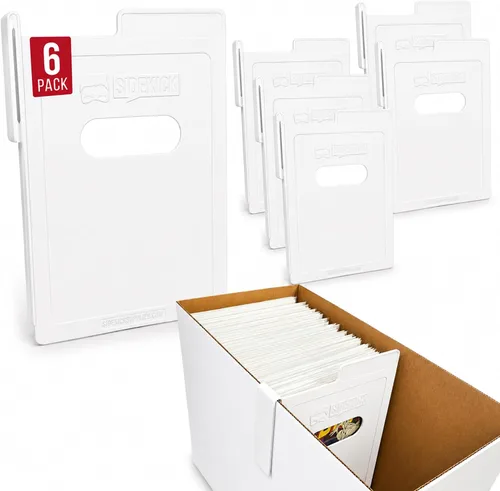 Vista 14 de SIDEKICK Divisor de caja de cómics (individual) caja corta/larga, el divisor de almacenamiento de cómics se mantiene en su lugar para proteger lo