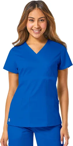Vista 8 de Maevn Top cruzado con panel de malla EON para mujer Azul Ceil