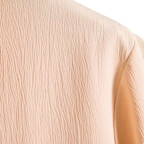 Vista 6 de Camisas de manga corta con botones de algodón y lino para hombre, estilo cubano, campamento, guayabera, playeras ligeras para verano